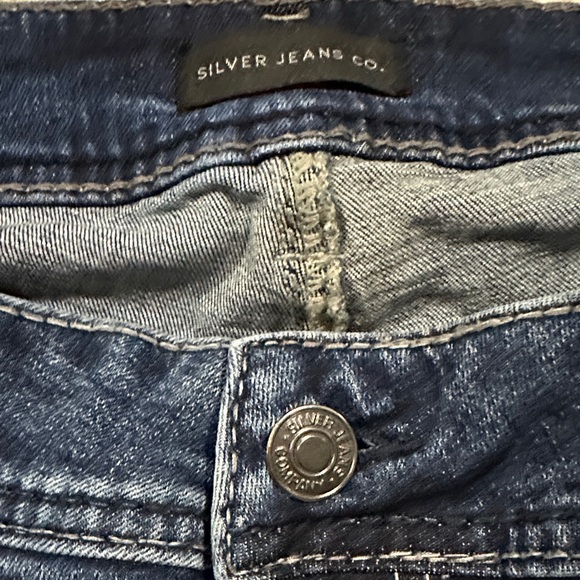 Women’s Silver Dark Indigo Straight Leg Jeans - Picture 5 of 9